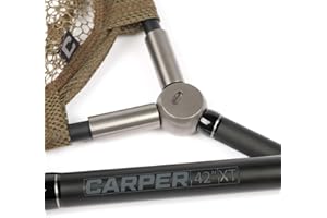 Carp Landing Net Carbon Fishing 42" 2 Piece Coarse - Carper Tackle