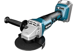 Ecarke Cordless Angle Grinder for Ma Kita 18V Li-Ion Battery with 125mm Disc Diameter, 33mm Cutting Depth, Brushless with Quick-Fix-Nut (Blade, Battery, and Charger Not Included)