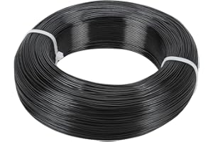 PH PANDAHALL PandaHall alrededor de 200 m 1 mm negro alambre de aluminio artesanía alambre de metal joyería abalorios alambre para pendiente colgante pulsera joyería DIY artesanía fabricación