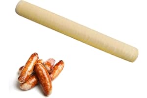 DAKOMYO Saucisse Boîtier en Collagène Boyaux Peaux Saucisses Boyaux Saucisses Végétariennes Emballage Collagène pour Hot-Dog pour Porc,bœuf, Cerf Maison Savoureux, 14x26MM