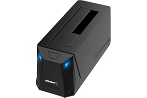 SABRENT USB-C Estación de Acoplamiento para Discos Duros y SSD SATA de 2,5/3,5 Pulgadas | hasta 10Gbps sin Herramientas, Hot swappable, Compatible con Unidades de 20TB, para Windows y Mac (DS-UC1B)