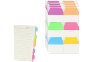 GRANVOO 600 Piezas Marcadores de Página Grabables, Marcadores De Página En Color Notas, Pestañas Adhesivas de Indice, Pestañas de Páginas Grabables, Notas Adhesivas Índices para Escuela Oficina Libro