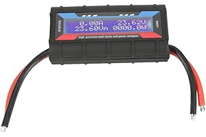 SHARAINN Power Meter Analyzer, 4.8V~60V 150A High Precision Amp Meter Power Analyzer 150A with LCD Display Watt Meter Voltage Monitor
