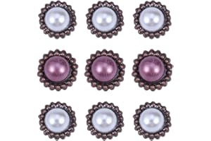 Healifty Lace Perlen Brads Zum Basteln 20 Stück Mini Brads Perlmutt Runde Bunte Nieten Für Scrapbooking Papier Handwerk DIY 1.5X1.5X1.6Cm