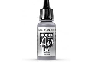Vallejo Model Air Flacon de peinture acrylique 17 ml Metallic Gun