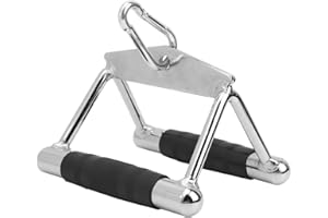 DAUERHAFT Barra de presión de Entrenamiento multifunción Acero Conveniente,para Ejercicios de Remo Sentado