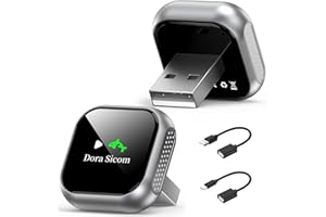 Dora Sicom carplay wireless adapter for iphone, per apple car play per auto，per car play wireless iphone,per auto con funzione Carplay cablata dal 2016/ mini size USB C/A Trasferimento Dati Veloce