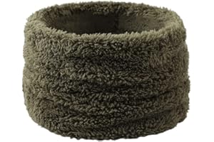 Pesaat Winter Girls Scarf Polar Fleece Children Neck Warmer Knitted Kids Toddler Round Scarves