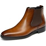 GIFENNSEMens Chelsea Boots Leather Dress Boots for Men