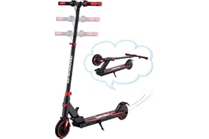 RCB Monopattino Elettrico Bambini da 8-12-16 anni, Solo 7.55KG Pieghevole Monopattino Elettrico, Due Tipi Freni, Autonomia Max 16KM, Velocità Max20KM/H, Regalo per Bambini ed Adolescenti