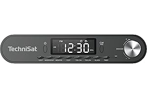 TechniSat KITCHENRADIO - Radio da cucina con FM/FM, display LED, lampada da lavoro, timer, Bluetooth, funzione sveglia, vivavoce, altoparlante da 5 W