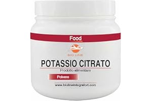 LABORATORI BIO LINE Potassio Citrato in Polvere Solubile Barattolo da 250 g, Polvere Alimentare Adatta per Attività Sportiva, Puro Senza Zuccheri ed Eccipienti, Polveri Alimentari