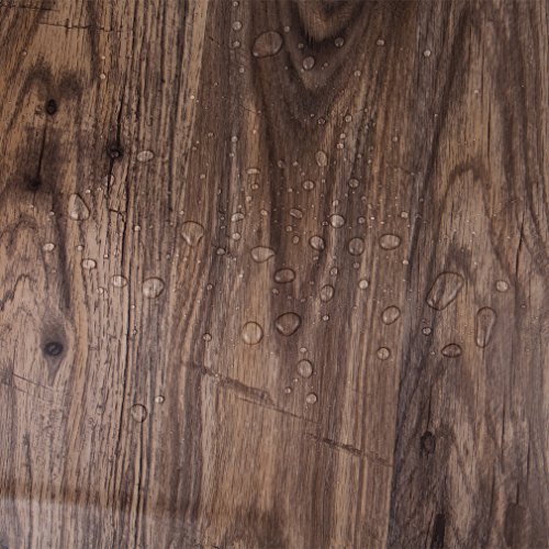 Auralum® Dunkelbraun Holzmuster Küchenfolie PVC Klebefolie Dekofolie 0.61*5M Schränke Tapeten Möbelfolie Selbstklebend für Küchenschränke Möbel Türen - 4