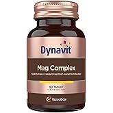 Dynavit Mag Complex 200mg Magnezyum Kompleks 3l&uuml; Form (Malat-Sitrat-Bisglisinat) 60 Tab&ndash;Kas & Kemik & Enerji