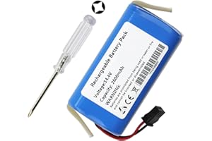 K KYUER New 2600mAh Aspirapolvere Batteria per Ionvac SmartClean 2000 Coredy R750 Tesvor S6 X500 X586 V300 Simum 7 8 OKP K5 Life K2 K4 K7 K3P Amary A800 A900 Robot Vacuum Cleaner PN: SUN-INTE-172 14.4V