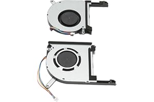 ASHATA Wewnętrzny Wentylator Chłodzący Laptopa, Wymienny Wentylator Chłodzący do Laptopa Chłodnica Dobrego Rozpraszania Ciepła, 4-pinowa, do ASUS TUF Gaming A15 FA506 IV FA506IU(Wentylator CPU i GPU)