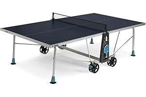 CORNILLEAU – Mesa de Ping Pong Exterior 200 x Exterior – Laminado 5 mm – FFTT – Compact Technology – SOFTMAT – Azul o Gris