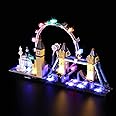 LocoLee Led Licht Set Kompatibel mit LEGO Architecture London Skyline,Dekorations Led Beleuchtungs Set Compatible with LEGO 2