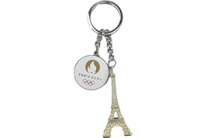 PARIS 2024 Official Collection Olympic and Paralympic Games Keyring, gold, One size