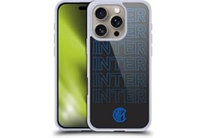 Head Case Designs Licenza Ufficiale Inter Milan Tipo di Logo Grafici Custodia in Gel [Protezione di Grado Militare] Compatibile con Apple iPhone 16 PRO E Compatibile con MagSafe