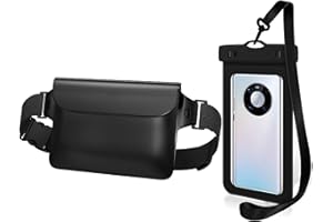 Kiuiom wasserdichte Tasche, wasserdichte Handyhülle, Wasserdicht Bauchtasche, Beutel Wasserdicht für Wertsachen Unterwasser Handyhülle Wasserfeste Handytasche Drybag Waterproof Bag für Wassersport