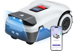 ANTHBOT Genie 600 Rasenmäher Roboter ohne Begrenzungskabel, Intelligenter Mähroboter mit RTK & 4-Kamera-Vision, Smart Mapping, KI-Hinderniserkennung, App-Steuerung & Regensensor, bis 900 m²