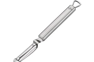 Küchenprofi 1210152800 Parma obieraczka wahadłowa pionowa, stal nierdzewna, srebrna, 1,9 x 2,5 x 21,6 cm