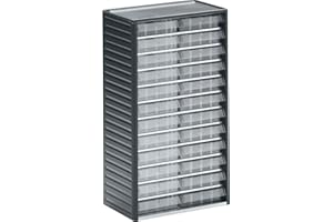 Treston Kleinteilemagazin 552-3, BxTxH 310x180x550 mm, 24 Schubladen, Grau