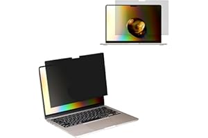 kwmobile Pellicola Privacy per Apple MacBook Air 13 M4 2025 A3240 - Privacy Screen per Laptop - Filtro Schermo Protettivo Rimovibile - Filtro Anti Luce Blu
