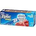 Ziploc Quart Food Storage Freezer Slider Bags, Power Shield Technology for More Durability, 34 Count