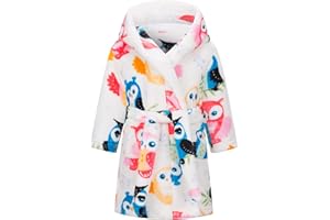 Taigood Kinder Bademantel Jungen Mädchen Hoodie Roben Kleinkind weichen Pyjamas Nachtwäsche