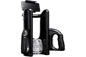 Fleshlight - Quickshot Launch - Soporte para Masturbador Masculino Compacto - Experiencia Automatizada para Juguetes Sexuales Adultos de Fleshlight - con Soporte para Móvil - Placer Intenso