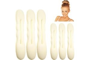 SSKHE 6PCS Magic Hair Bun Maker - Foam Twister Tool, Bun Shapers Accessories for Girls Women (3 Large, 3 Small)