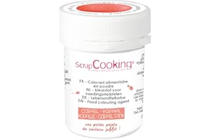 ScrapCooking Colorant Artificiel en Poudre Corail 5 g - Colorant Alimentaire pour Pâtisseries & Desserts - 4040
