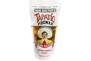 VAN HOLTEN'S PICKLES Van Holten S Cornichon Jumbo dans une pochette – Sauce piquante Tapatio – Cornichons américains – Sans graisse – Sans gluten