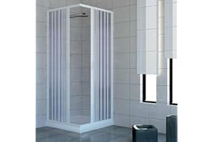 ROLLPLAST PINTO Caja de ducha 70x100 PVC MOD. Acuario con Apertura Central Blanco Pastel