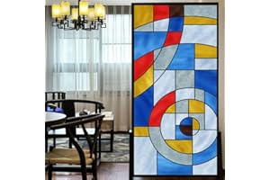 LXDWEI Pellicola decorativa per finestre in stile europeo per finestre, senza colla, adesivo decorativo per finestre, 50 x 120 cm (larghezza x lunghezza)