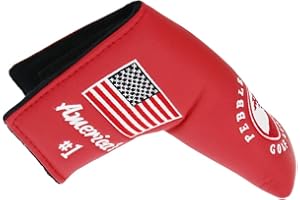 HISTAR Pebble Beach American Flag Blade Putter Headcover para Scotty Cameron Ping, Rojo