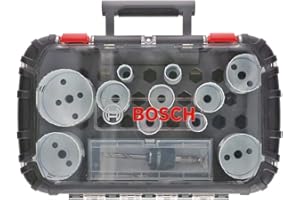 Bosch Accessories 14 pièces Jeu de scies trépan Progressor for Wood et Metal Universal (Accessoires pour perceuse), Couleur, Size