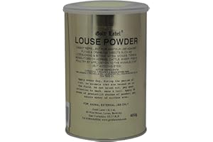 WILLIAM HUNTER EQUESTRIAN Gold Label Louse Powder for Horses, 400g - Non- Toxic lice repellent