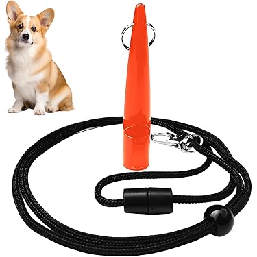 Sifflet Métal Pour Chien Avec Cordon - AZ991A - Neuf