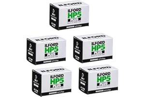 Ilford HP5 Plus ISO 400 Black and White 35mm Roll Film Bundle (36 Exposures, 5-Pack) (5 Items)