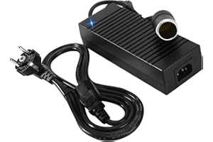 Plozoe KFZ Netzadapter, 120W 12V 10A AC-DC Spannungswandler, 230V auf 12V Zigarettenanzünder Netzteil, Umwandler 230V auf 12 Volt, Adapter 220V