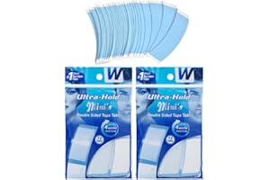 ABL Supplies Lot de 2 mini languettes adhésives double face pour perruque 72 par sachet (144 onglets au total)