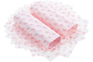 TsunNee 100PCS Food Wrapping Paper, Waterproof Wax Paper, Oilproof Cake Wrappers, Gift Wrapping Paper for Crafting Cheese Nougat Chocolate, 9.8 x 8.6inches