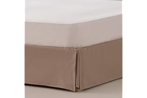 GAMUSI Abdeckung für Betten, 90 x 190 / 200 cm, Bettgestell, 90 cm, Braun