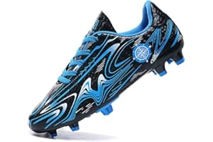 VERROL Chaussures de Football Garçon Fille Baskets de Football Enfant Chaussures en Plein pour Unisexe Athlétisme Entraînement Sports