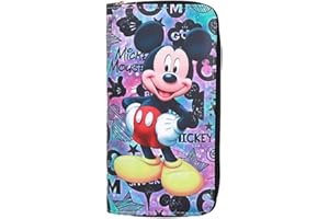 Tomicy Portemonnaie Micky Kinder Brustbeutel Kinder Micky Anime Brieftaschen Pu Portemonnaie Kinder Mini Brustbeutel Mit Geldscheinfach Und Münzfach Geldbörse Fürgeldbeutel Mädchen Jungen Kinder