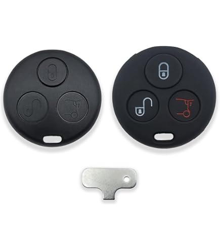 Cover In Silicone Per Chiave Smart Fortwo 451 - Nero, Antiurto, Antigraffio - Foto 7