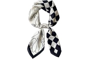 MAIRY Scarfs for Women Satin Hijab Bandana Silk Like Head Neck Scarf Neckerchief Headwear Square Scarves Gifts 27 Inch